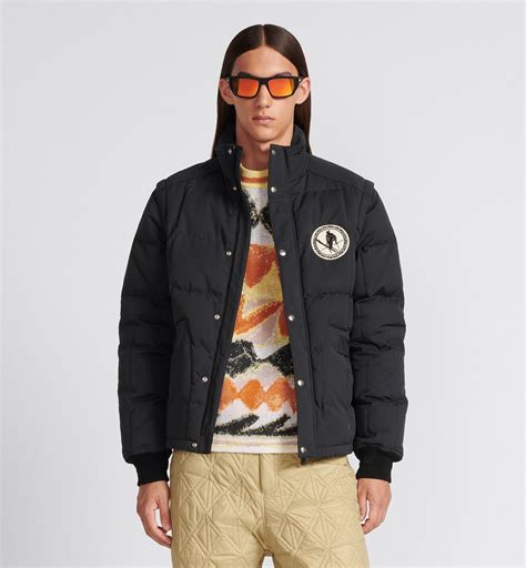 DIOR AND PETER DOIG Ski Jacket Black Cotton